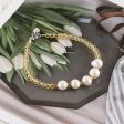 1 Strand Natural Yellow Quartz And Pearl Beads Bracelet,17-19cm,4×3mm,7mm,5.8g Online Hot Sale