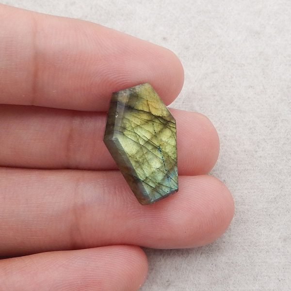 4 PCS Natural Flash Labradorite Cabochons, 20×15×6mm,12.4g Online now