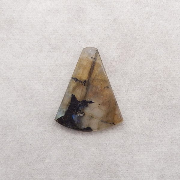 Natural Labradorite Gemstone Pendant Bead,31x25x3mm,3.7g Online now