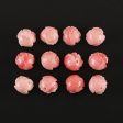 BITEFU 1Pair Pink Conch Shell (Made Of Powder Of Shell, Color Is Enhanced ) Flower, 0.6g Hot on Sale