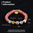 Handmade Natural Gemstone Unique Colorful Jewelry Gift Bracelet 17cm, 8mm, 16.9g Online now