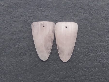 Natural Rose Quartz Earring Beads,Handmade Gemstone Earring pair Online Sale