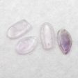 4 PCS Natural Amethyst Pendant Beads，25×16×4mm, 30×15×4mm 11g Online now