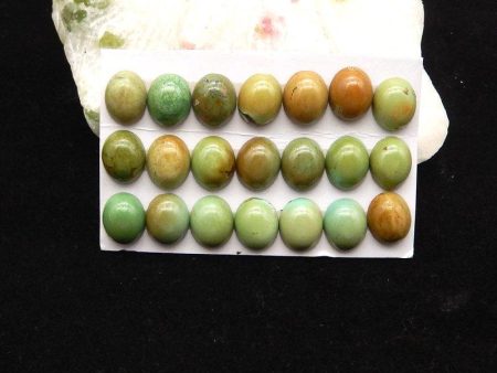 21 PCS Natural Turquoise Cabochons 11*9*4mm, 13g Supply