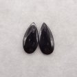 Natural Obsidian Gemstone Earring Beads, Gemstone Earring Pair Supply