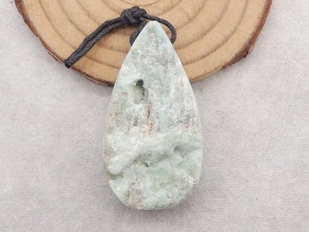 Nugget (Rough Sides) Natural Hemimorphite Gemstone Pendant Bead For Cheap