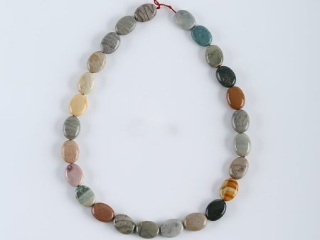 1 Strand 16 Inch Natural Multi-Color Picasso Jasper Gemstone Necklace on Sale