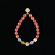 Handmade Natural Gemstone Unique Colorful Jewelry Gift Bracelet 17cm, 8mm, 16.9g Online now