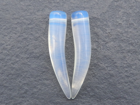 Opalite Gemstone Earring Beads, Handmade Jewelry, 38x8mm, 6.7g Cheap