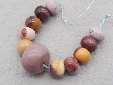 11 PCS Natural Mookaite Jasper Pendant Beads 12*18*18mm, 7*7*10mm, 17.2g Cheap