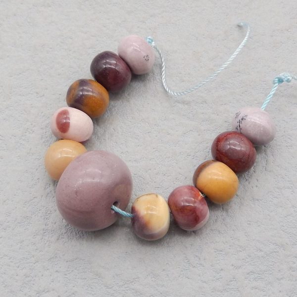 11 PCS Natural Mookaite Jasper Pendant Beads 12*18*18mm, 7*7*10mm, 17.2g Cheap