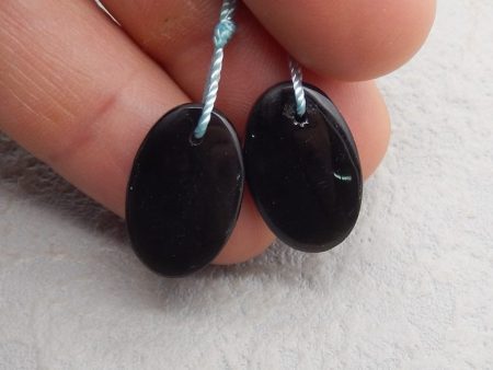 Natural Obsidian Earring Beads 19*12*3mm, 2.8g For Discount