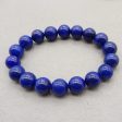 1 Strand Natural Lapis Lazuli Beads for Bracelet 11-12mm, 18cm length, 39.4g Supply