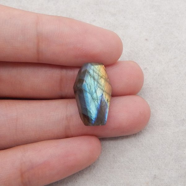 4 PCS Natural Flash Labradorite Cabochons, 20×15×6mm,12.4g Online now