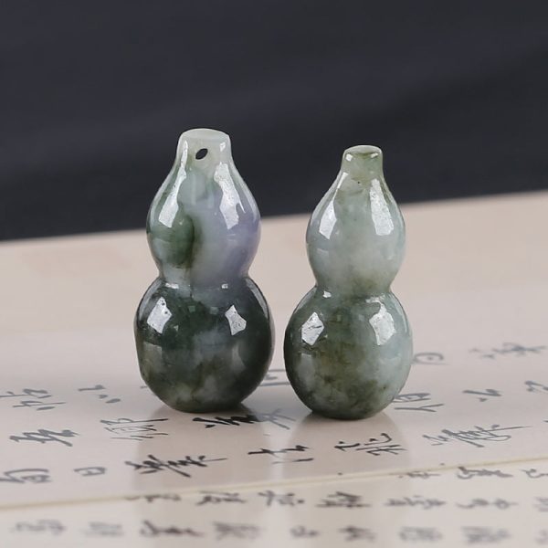 2 PCS Carved Natural Jade Gemstone Pendant Bead,Unique Pendant for Necklace,Jewelry DIY Making,30x14mm,30x15mm,19g For Cheap