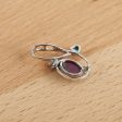 New Arrival!Handmade Jewelry Sterling Silver 925,Turquoise And Ruby Pendant,30×21×5mm, 2.9g Online Sale