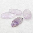 4 PCS Natural Amethyst Pendant Beads，25×16×4mm, 30×15×4mm 11g Online now