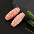 BITEFU 1Pair Pink Conch Shell (Made Of Powder Of Shell, Color Is Enhanced ) Long strip flower, 4.8g Sale