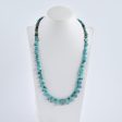 1 Strand 23 Inch Turquoise Gemstone Loose Beads Necklace, Handmade Turquoise Necklace for Gift, 16x7x4mm,4mm, 32g For Cheap