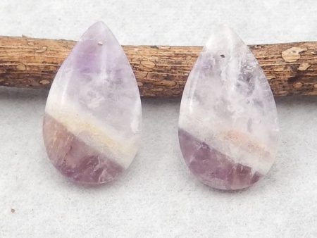 New Natural Stone Amethyst Teardrop Earring Beads,23×14×4mm, 4.4g Online Sale