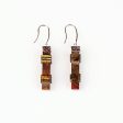 Red Creek Jasper And Labradorite intarsia 925 Sterling Silver Handmade Earring Bead 33x8mm 9.8g on Sale