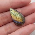 2 PCS Natural Labradorite Gemstone Pendant Bead For Discount