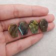 4 PCS Natural Flash Labradorite Cabochons, 20×15×6mm,12.4g Online now