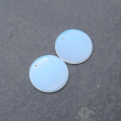 Opalite Gemstone Round Earrings Bead,26x2mm,6.4g Hot on Sale