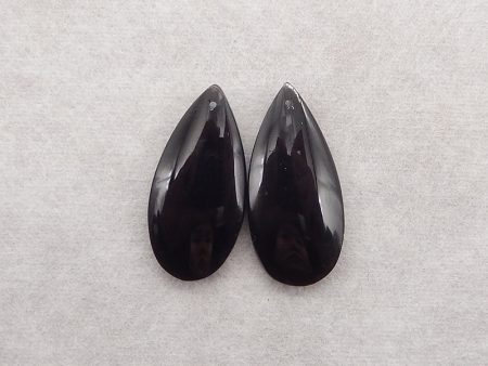 Natural Obsidian Gemstone Earring Beads, Gemstone Earring Pair Supply