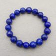 1 Strand Natural Lapis Lazuli Beads for Bracelet 11-12mm, 18cm length, 39.4g Supply