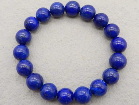 1 Strand Natural Lapis Lazuli Beads for Bracelet 11-12mm, 18cm length, 39.4g Supply