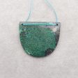 Natural Chrysocolla Gemstone Double Hole Pendant Bead Online now