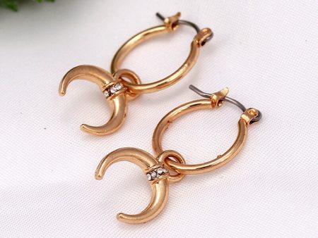 Gold-plated alloy earrings pair, 2.7g Hot on Sale