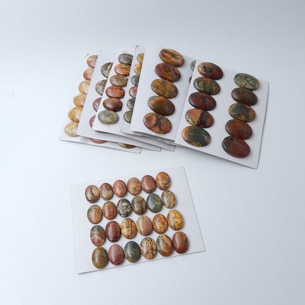 8-24 PCS Natural Red Creek Jasper Cabochons Online