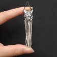 New! Natural Crystal Gemstone 925 Sterling Silver Wolf Head Pendant, Wolf Head Jewelry, 59x14x24mm, 18.3g Fashion