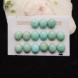 15 PCS Natural Turquoise Cabochons 11x9x4mm, 9.3g Online Hot Sale