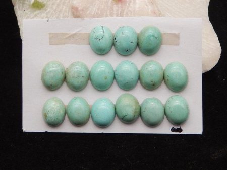 15 PCS Natural Turquoise Cabochons 11x9x4mm, 9.3g Online Hot Sale