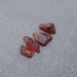 4 PCS Natural Garnet Gemstone Cabochons,22x10x7mm,15x8x5mm,8.2g Hot on Sale