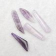 5 PCS Natural Amethyst Pendant Beads 36×10×4mm, 44×9×4mm, 13.1g Cheap