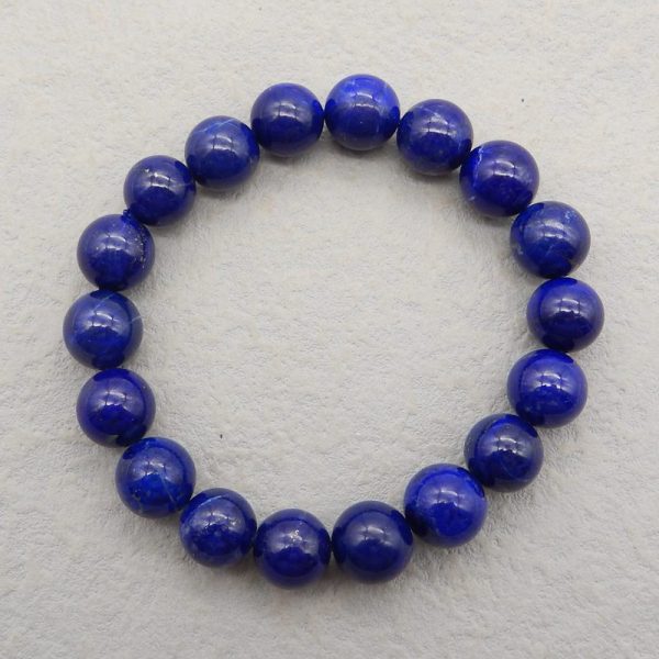 1 Strand Natural Lapis Lazuli Beads for Bracelet 11-12mm, 18cm length, 39.4g Supply