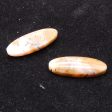 Natural Pink Opal Cabochons Paired 25x9x4mm, 3.2g For Sale