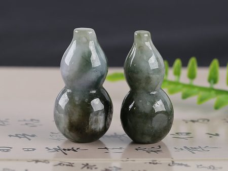 2 PCS Carved Natural Jade Gemstone Pendant Bead,Unique Pendant for Necklace,Jewelry DIY Making,30x14mm,30x15mm,19g For Cheap