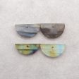 4 PCS Natural Labradorite Gemstone Pendant Bead Set Online