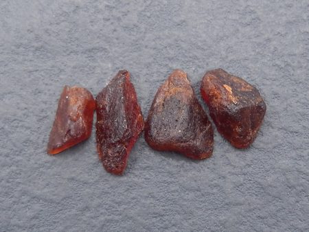 4 PCS Natural Garnet Gemstone Cabochons,22x10x7mm,15x8x5mm,8.2g Hot on Sale