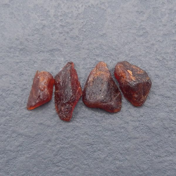 4 PCS Natural Garnet Gemstone Cabochons,22x10x7mm,15x8x5mm,8.2g Hot on Sale