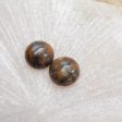 Natural Dendritic Agate Cabochons Paired 10x4mm, 1.5g Cheap