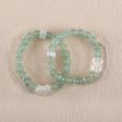 BITEFU Natural Green Strawberry Quartz And White Quartz Gemstone Bracelet, Gemstone Jewelry, 19.2g For Discount