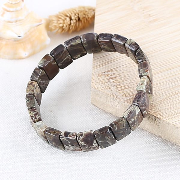 Natural Mushroom Jasper Bracelet 14*9*6mm, 21cm length, 32.7g Discount