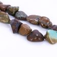 16 PCS Natural Turquoise Pendant Beads 30x20x15mm, 158g For Discount