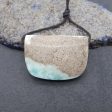 New Natural Druzy Hemimorphite Side Drilled Gemstone Pendant Bead, Gemstone For Jewelry Cabochon Making, Gem Jewelry Gift, 25x35x10mm, 18g Sale